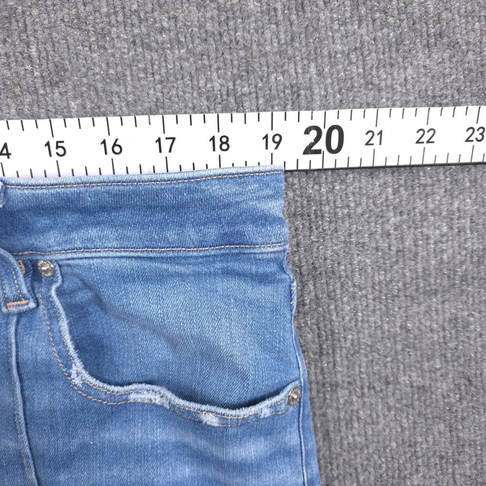 American Eagle Next Level Stretch Capri Jeans Womens 18 Short Blue Denim